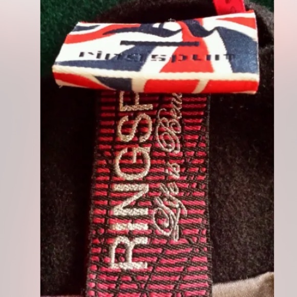 Ringspun English Designer Black Green Cross Front Contrast Collar Jacket Sz S - Picture 7 of 7